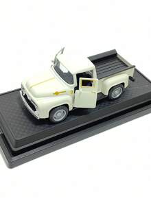 Realistic Metal Toy Car, Children's Inertia Off-Road Racing Car, Collectible Display Model Small Race Car - White - View 2