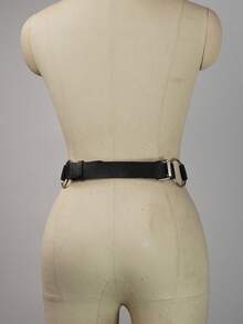 Plus-Size Women's Belt, PU Leather Rock And Roll Goth Harness Belt With O-Ring, Waist Pu Leather Belt, Accessories For Party Dating. - 黑色 - 查看 9