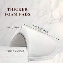 2/4/6Pcs Soft Breathable Thick Sponge Shoulder Pads, Suitable For Women - Elegant Theme Design, Multi-Purpose Applicable To Dresses, Jackets, Shirts - Unisex Clothing Accessories, 3 Colors, Clothing Pads, Soft Texture - Multicolor - View 4