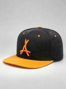1 Pc Unisex Gothic "A" Embroidered Hip-Hop Baseball Cap, Adjustable Design, Perfect For Outdoor Activities, Travel, And Running - Multicolor - View 13