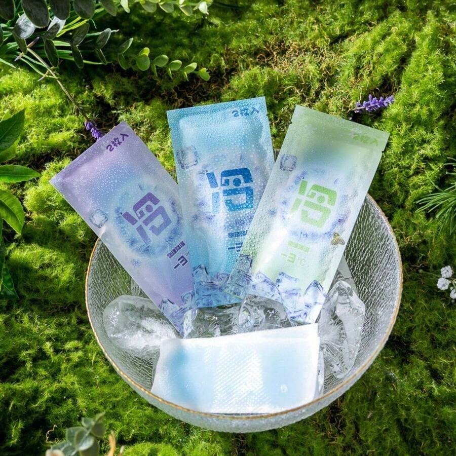 Cooling Patch, Cold Relief Sticker, Portable Heat Reduction Patch Fever, Student Training, Mobile Phone Cooling - Cool and Refreshing (price Per Piece) - View 1