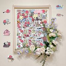 50pcs Original Cartoon Animal Cute Creative Hand-Drawn Underwater World Children's Decorative Vase & Bicycle Stickers - Original Underwater World - 2004 - View 8