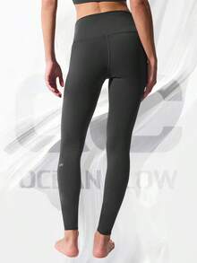 High-Waist Airbrush Legging - Anthracite - View 2