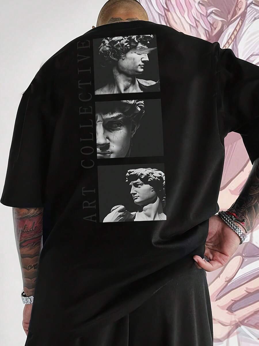 Camisetas de hombre - Negro - Ver 1