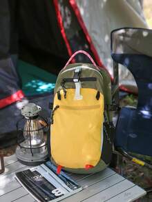 50L露營背包，大容量戶外登山包，防水徒步運動包，學校背包，拉鍊包，肩背包，籃球包，運動背包，大學生健身旅行瑜伽戶外登山騎行防水輕量大容量便攜配件 - 彩色 - 查看 7