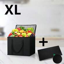 1pc Large Capacity Portable Cooler Bag, 3-Layer Insulation, PVC Non-Woven Fabric Tote Bag, Keeps Food Warm/Cold For 1.5 Hours, Easy-To-Clean Aluminum Lining, Foam Insulation, Durable Handle - A - View 8