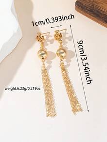 Pendientes de mujer minimalistas y elegantes con diseño geométrico grande y redondo de flor cruzada, accesorio versátil para uso diario, citas y fiestas - Dorado - Ver 4