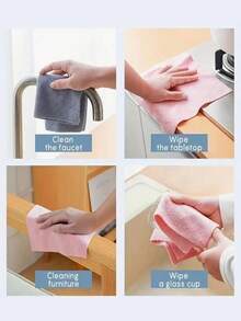 1 Roll 50pcs Reusable Cleaning Cloth, Household Kitchen Dishcloth, Tear-Off Disposable Dish Cloth, Thickened Absorbent, Suitable For Living Room, Bedroom And Kitchen Cleaning, Kitchen Tear-Off Cloth - Multicolor - View 7