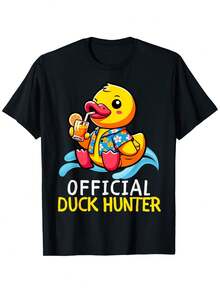 Camiseta Duck Cruise, divertida camiseta del equipo de caza de patos de goma, de corte holgado, nueva, unisex, de manga corta, casual y cómoda, 100%, tallas S-XXXL. - Negro - Ver 1