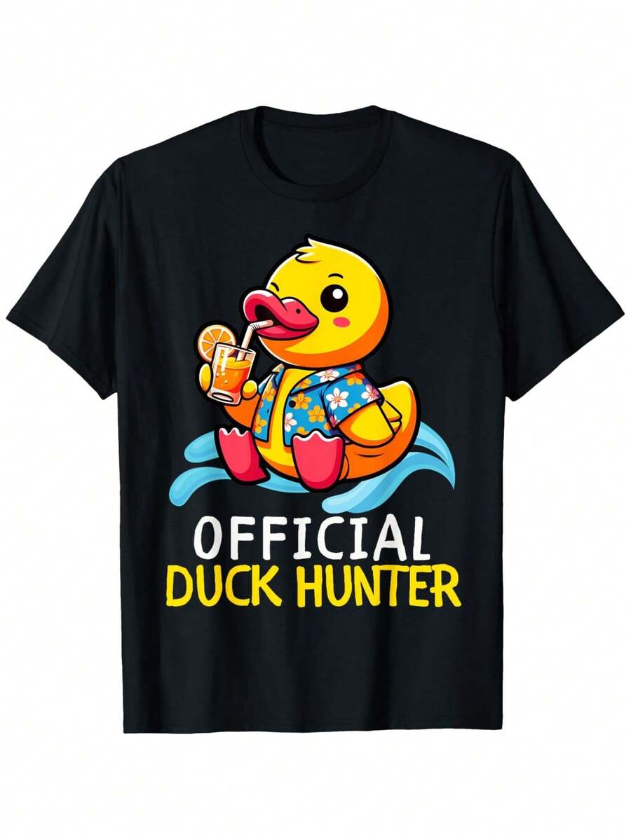 Camiseta Duck Cruise, divertida camiseta del equipo de caza de patos de goma, de corte holgado, nueva, unisex, de manga corta, casual y cómoda, 100%, tallas S-XXXL. - Negro - Ver 1