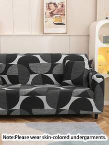 1 tấm bọc ghế sofa co giãn họa tiết hình học, chất liệu vải polyester phong cách hiện đại, có thể giặt bằng máy, phù hợp với mọi mùa, không bao gồm vỏ gối - Nhiều màu - Xem 12