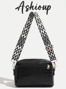 Women Leather Wallet Shoulder Bag Handbag Crossbody Bag - Black - View 1