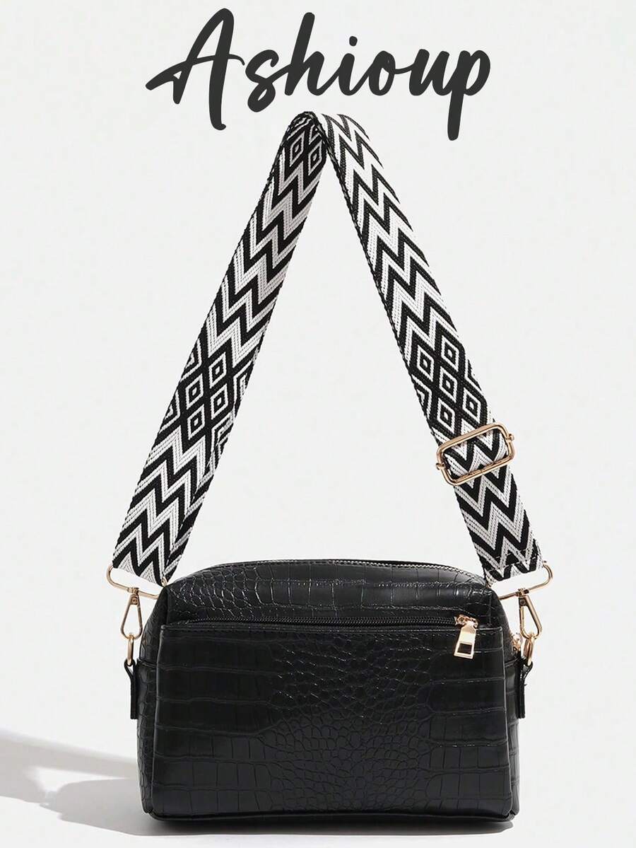 Women Leather Wallet Shoulder Bag Handbag Crossbody Bag - Black - View 1