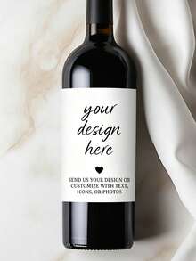 Pegatinas personalizadas para botellas de vino con foto, etiquetas personalizadas, pegatinas cuadradas, regalo romántico ideal para cumpleaños, Día del Maestro, Día de San Valentín, Día de la Madre, Día del Padre, fiesta o aniversario, regalo para parejas, mejor regalo para familia, novia, novio, dama de honor, colega, amigo, set DIY - Multicolor - Ver 8