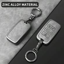 Car Key Case With Keychain For Land Rover & , Fit Evoque Velar Discovery LR2 LR4 XF XJ XE, 5 Button Protective Shell - Ring Buckle - View 5