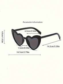 2/12/24pcs Heart-Shaped Frame Glasses, Suitable For Fashion Theme Concerts, Weddings And Store Celebration Guest Favors, Perfect For Party And Performance Looks - Eyeglasses Set - View 8