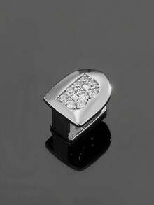1pc Letter Zirconia Gold Tooth Cap Hip Hop Single Tooth Grill Personalized Versatile Side Tooth Decor Suitable For Men And Women - 26-letter Tooth Ornament - View 47