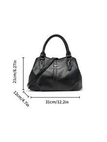 Dedoo 2026 Mother's Day First Choice Handbag, High-Quality Luxury Designer Crossbody Bag, Large Capacity Solid Color Shoulder Bag - Black - View 10