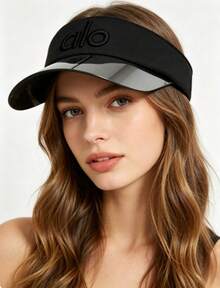 Alo Women's Summer Mesh Baseball Cap – UV Sun Protection Hat For Outdoor Sports, Running & Casual Wear Women's Breathable Mesh Baseball Cap – Summer Sun Hat With UV Protection For Outdoor Sports & Everyday - Black - View 6