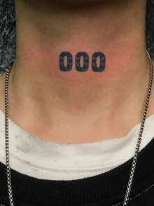 1 Stück Herren Tattoo Temporäre Tattoos Semi Permanente Tattoo Nummer Y2K Wasserdicht Schweißfest Hält 1-2 Wochen Realistisch Kräutersaft Reibungsfest Nicht Reflektierend Schwarz Für Frauen Und Männer Tattoo Aufkleber Für Arm, Brust, Bein, Bauch, Taille - KJ - Übersicht 3