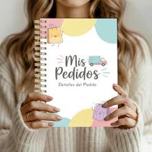 1pc A5 Size Fun Spiral Coil Notebook, Suitable For Order Management, Shopping List, Delivery Records, Portable Notepad, Inventory Tracking, Business Organizer (Spanish Version) School Supplies - Multicolor - View 4