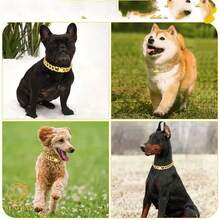 Fashionable Rhinestone Inlaid Zinc Alloy Cuban Chain Collar, Classic Hip-Hop Style With Unique Personalized, Adjustable Size Suitable For All Pets, Stylish And Durable, Suitable For Cats And Dogs - Multicolor - View 4