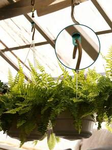 30Pcs/6Set Greenhouse Plant Fixing Clips With S-Hooks, Suitable For Hanging Plants Support, Indoor/Outdoor Gardens And Balconies, Potted Plants And Vines, Hanging Tools, Flower Pot Hanging Accessory, Plant Hooks And Hangers - Multicolor - View 7