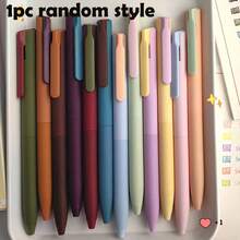 Juego de 6 bolígrafos de gel vintage en tonos neutros - Bolígrafos neutros de macaron de leche - Bolígrafos de color dopamina con clic de 0.5mm de secado rápido para diarios, dibujo, toma de notas, bolígrafos de colores, regreso a la escuela - Lápices de colores - Ver 11