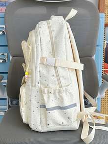 Star Pattern Ita Bag Backpack, Transparent Layer Student Backpack, Japanese Sweet Style Commuter Bag - Multicolor - View 3