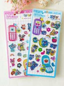 2026 New Arrival! Cute Rabbit Stickers, Loved By Girls, Perfect For Children's DIY Decoration, Office And School Decoration, Notebook Stickers, Ledger Stickers, Suitcase Stickers, Guitar Decoration, Laser Stickers, Great Gift For Friends And Family, Also Christmas Gift And Christmas Decoration - Multicolor - View 2