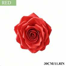 Red Foam Rose Large Handmade Artificial Flowers Suitable For Romantic Wedding, Home, Party, Event, Anniversary Birthday Party Background Decoration - Multicolor - View 8