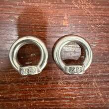 1pc M8 Stainless Steel Eye Nut, 304 Grade 8 Marine Hardware Lifting Eye Nut, Suitable For Rope Assemblies, Lifting Accessories, Metallurgy, Shipbuilding, Mechanical Engineering Cranes - Stainless Steel Eye Nut M8 - View 9