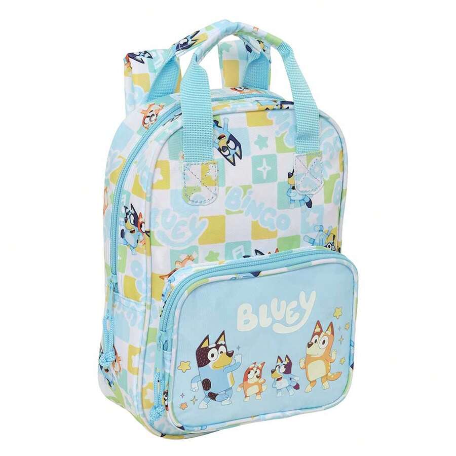 Safta Bluey | Let's Adaptable School Backpack For Nursery (Without Trolley) Main Compartment With Zipper, Personal Identification Card And Top Handle - School - Ready (1) - View 1