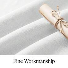 1pc/2pcs, White Japanese Retro Faux Linen Kitchen Curtains, Made Of Soft And Thick Polyester Fabric, Provides Natural Light Filtration And Privacy Protection, Washable, Suitable For Kitchen, Bedroom, Living Room, Office, RV And Bay Window. - White - View 2