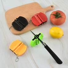 Mini Knife Sharpener Portable Ceramic & Tungsten Steel Dual-Sided Sharpener For Outdoor Knives And Kitchen Tools - Sharpening Tool - View 5