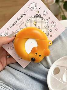1 chiếc bao bảo vệ tai nghe Bluetooth cho chó hình bánh mì vòng 3D, tương thích với 1/2/3/4/Pro/Pro2/Pro3 - Nhiều màu - Xem 1