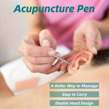 Acupuncture Set - Dual-Head Facial Massage Tool, Steel Acupoint Pen, Ear & Body Acupoint Muscle Relief Probe - One Size - View 4