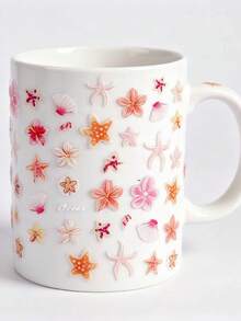 1pc Marine Life Series Decorative Stickers, Self-Adhesive Material, Starfish, Jellyfish And Shell Elements, Fresh Ocean Style, Suitable For Collage, Phone Case Decoration, Water Bottle Stickers, Also Can Be Used To Renovate Storage Boxes, Decorate Gift Packaging, Fit For Handmade Crafts, Create A Refreshing And Healing Summer Atmosphere - Marine Life Series - View 3