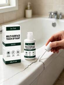 Multi-Purpose White Repair Paint, Waterproof Wall And Tile Refurbishment, Stain Coverage, Ceramic, Floor Tile, Wall Multi-Surface Repair, Quick Sealing Protection, Precise Repair Of Fine Scratches And Dents, Suitable For Kitchen, Bathroom And Other Humid Environments, Gift For Family And Friends (New And Old Models Sent Randomly) - A - View 3