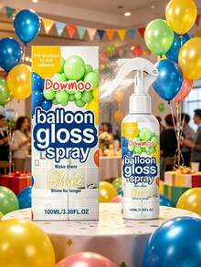 DOWMOO Balloon Gloss Spray, Atmosphere Balloon Surface Brightener, Holiday Party Atmosphere Enhancer/Suitable For Weddings, Birthday Parties, Mall Events, Festival Decor All-Scene Use - View 2