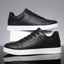 STARNOVO Men's Lace-Up Skate Shoes, Casual Sports Sneakers, Gift For Boyfriend - Black - View 2