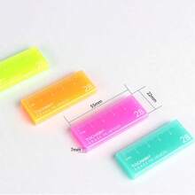 Colorful Ruler-Shaped Eraser, New Compact 2B Eraser, Suitable For Exams And Illustrations, Colorful Creative Personalized Eraser, Back To School Gift, Student Prize - A - View 9