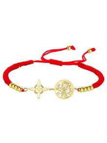 LIKGREAT 1pc Double Protection Bracelet Witch Knot Pentagram Tetragrammaton Stainless Steel Jewerly - Bracelet Series - View 5