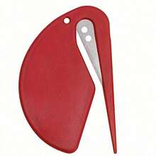 Plastic Mini Multicolor Letter Opener, Envelope Opener, Paper Cutter, Utility Knife, Rope Cutter, Box Opener, Pet Knot Cutter - A - View 3