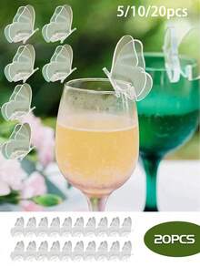 Acrylic Butterfly Tags, Suitable For Wedding, Birthday Party Decoration Supplies - Multicolor - View 1