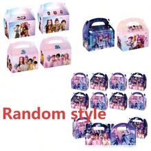 6 piezas Cajas de regalo estilo estético K-Pop Y2K, Cajas de regalo portátiles con personajes de dibujos animados lindos con asas, Adecuadas para eventos con temática K-Pop y cajas de dulces con temática de colección de fans - Multicolor - Ver 10