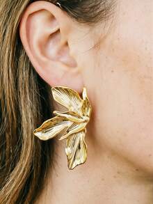 1/5 Pairs Ocean Series Gold Starfish & Seashell Stud Earrings Set - Gold - View 5