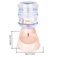 2 In 1 Gravity Pet Food Water Station, Durable PP Plastic No Battery Automatic Feeder Water Dispenser With Visible Storage For Small Medium Dogs Cats Puppies Indoor Daily Feeding - 3.8L - View 2
