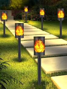 IP65 Waterproof Solar Powered House Number Light 4/8/12pcs/Set, LED Illuminated House Number Sign, Wall Mounted Solar House Number Light, Wireless Outdoor Night Light, Suitable For Residential Yard Pathway, Housewarming Holiday Home Outdoor Decoration - Warm Light - View 3