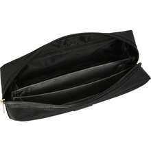 Safta | Flat Youth School Organizer Pencil Case With 1 Compartment And Zipper, Black Design With Text "" In Green, Pencil Case For Back To School - Option 3 - View 4